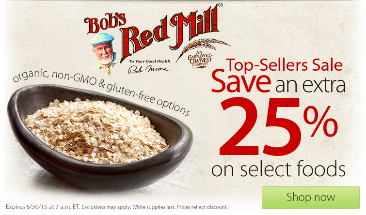 Распродажа продуктов Bobs Red Mill в Vitacost