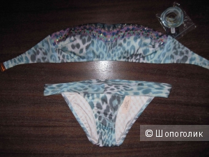 Новый купальник бандо со стразами Victoria's Secret оригинал, коллекция 2015, р.S-M, 1200 грн