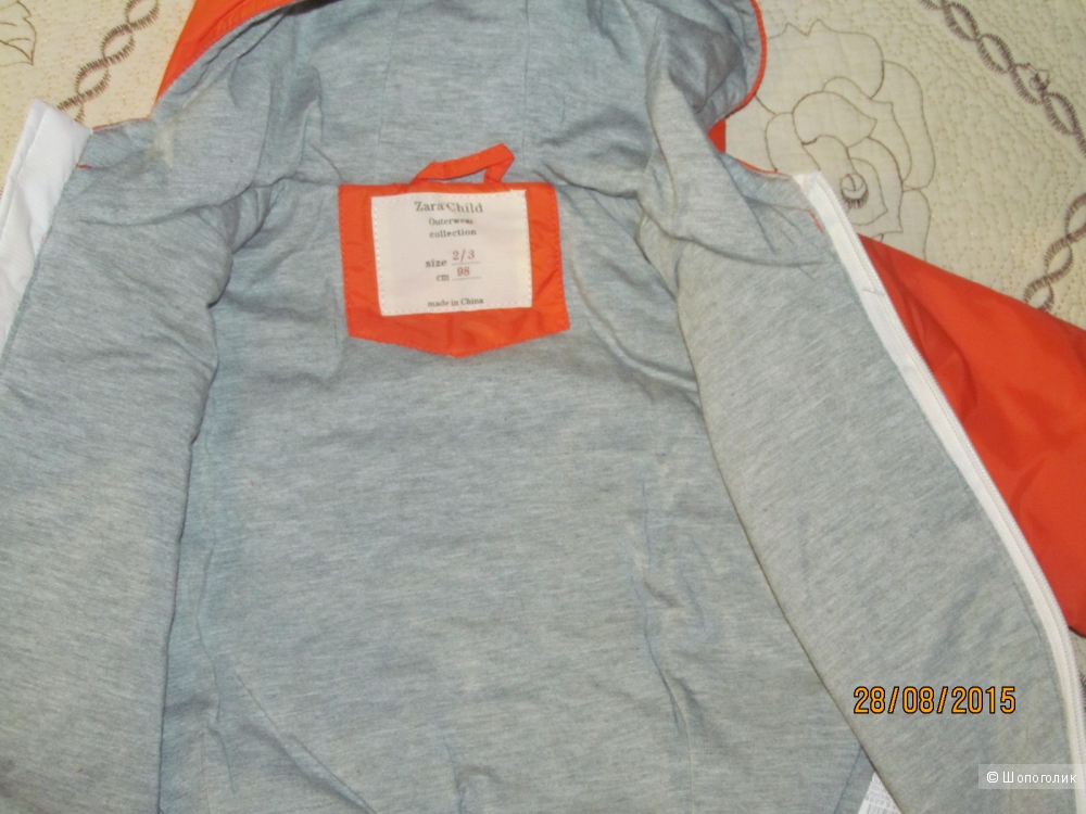 Куртка осенняя оранжевая Zara child