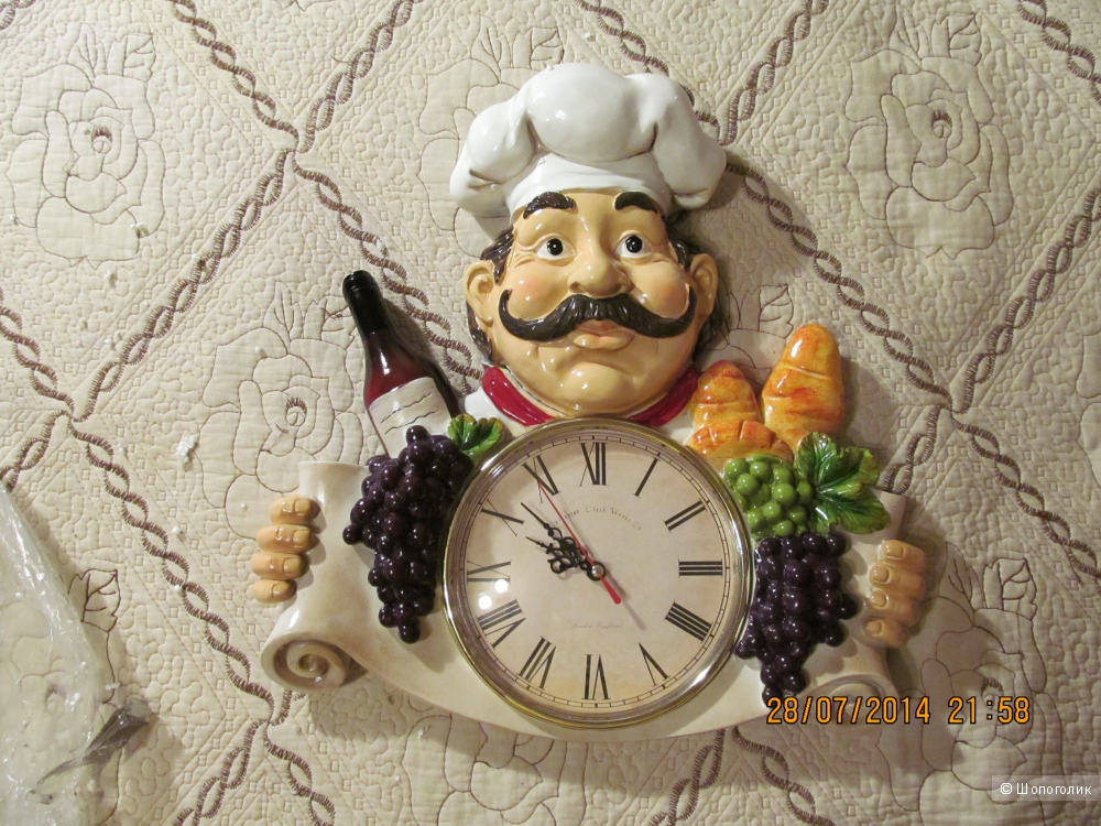 Часы на кухню с поваром