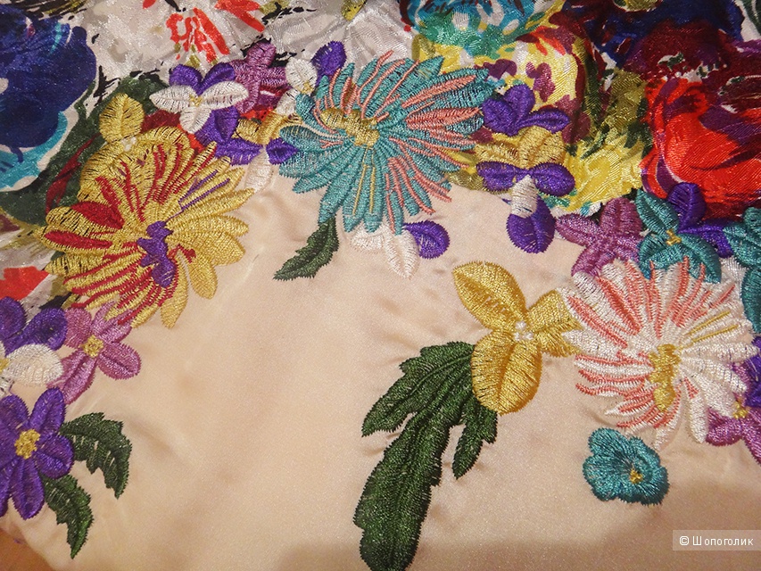 Красивое яркое платье с цветами Anna Sui (копия)