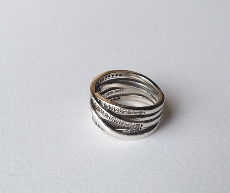 Серебряное кольцо в стиле Pandora