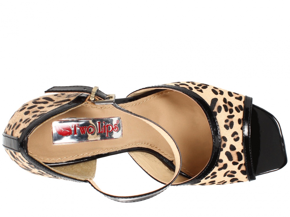Яркие туфли/босоножки марки two lips модель leopardess