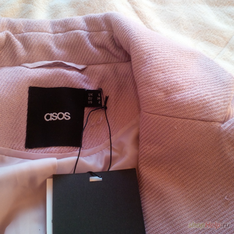 пальто Asos розовое