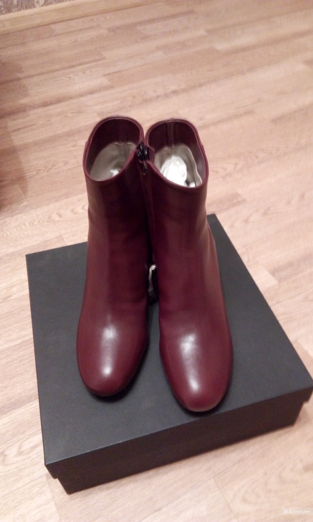 Ботинки ROBERTO DEL CARLO (красно-коричн.цвет), 39 размер (длина стопы 26 см.)