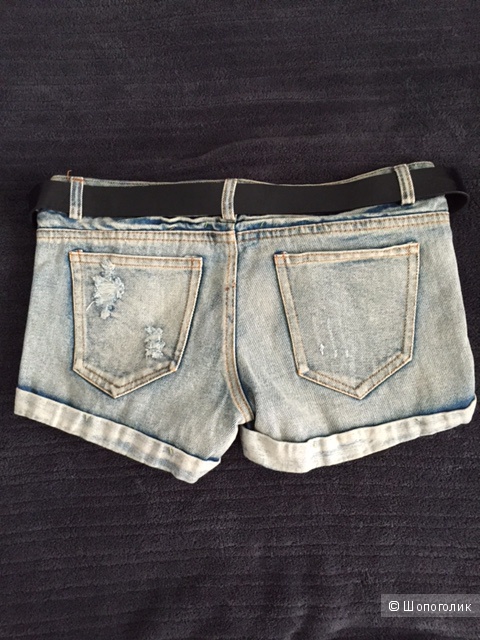 Классные джинсовые шорты с поясом