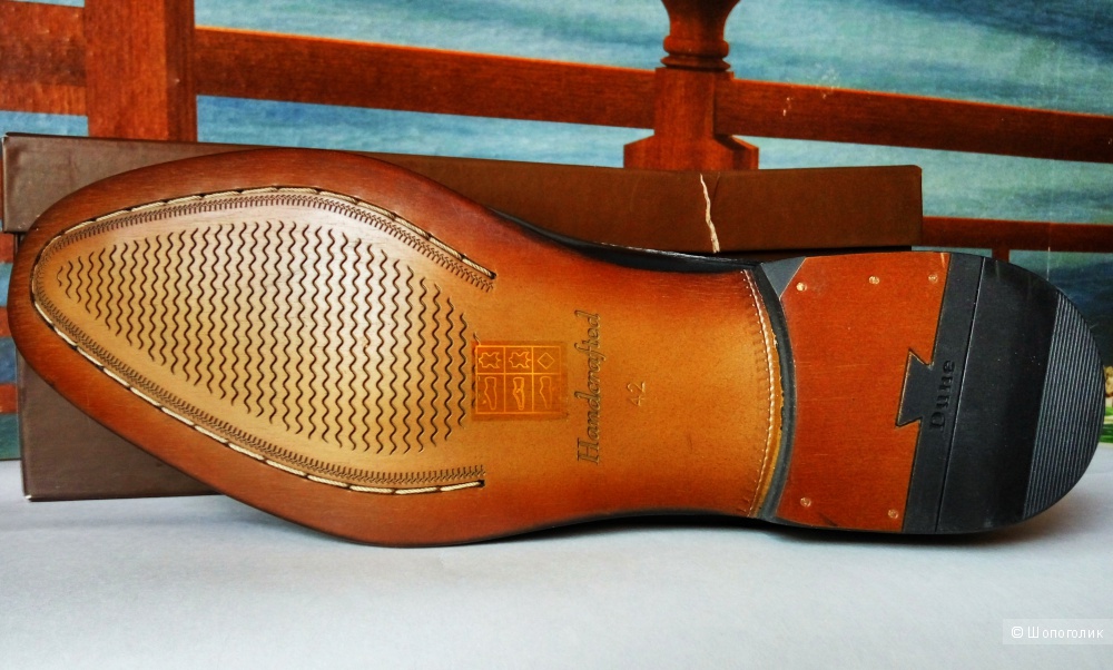 Новые мужские туфли-броги Dune из натуральной кожи