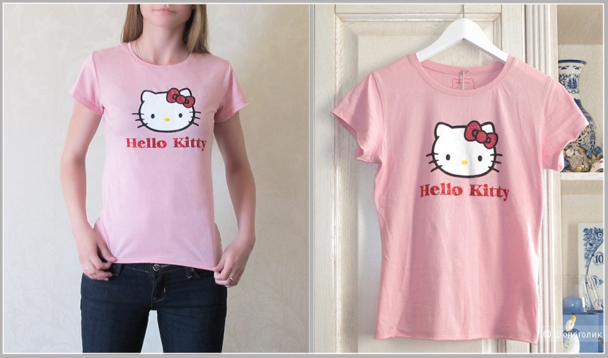 Топ из тонкого хлопка Hello Kitty by Victoria Couture