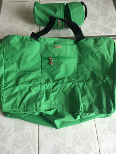 Дорожная сумка Samsonite зеленого цвета