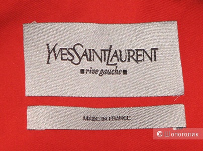 Алая шелковая блузка Yves Saint Laurent, Fr 36. Б/у