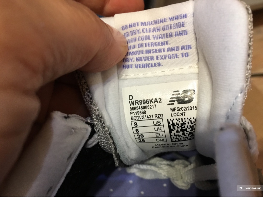 Кроссовки New Balance 996 Pastel Grey/Lilac Suede Trainer, р. UK6/8US/39EU