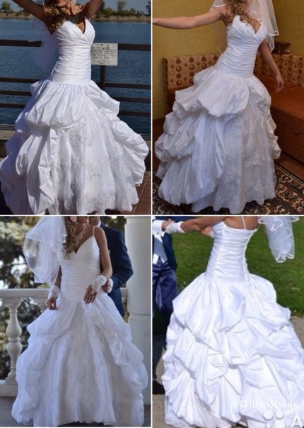 Свадебное платье на низкой посадке