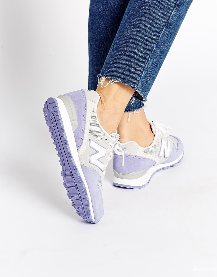 Кроссовки New Balance 996 Pastel Grey/Lilac Suede Trainer, р. UK6/8US/39EU