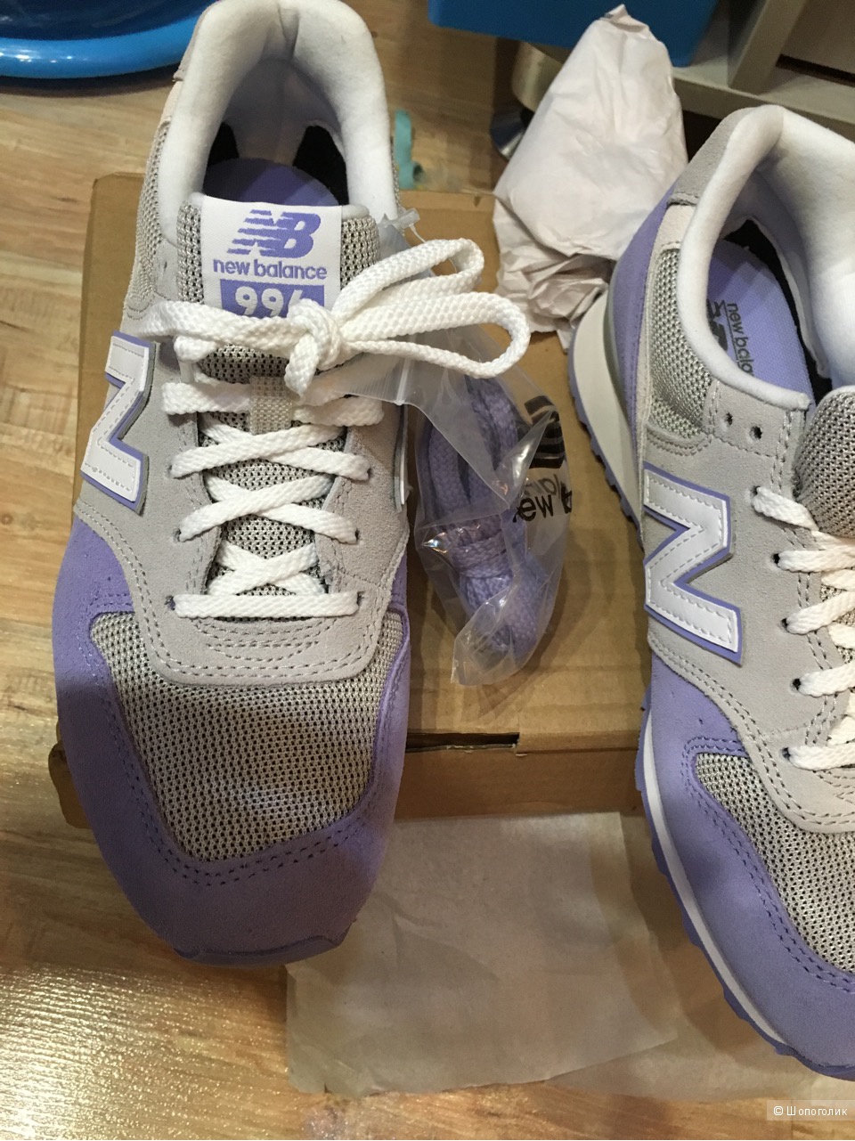 Кроссовки New Balance 996 Pastel Grey/Lilac Suede Trainer, р. UK6/8US/39EU