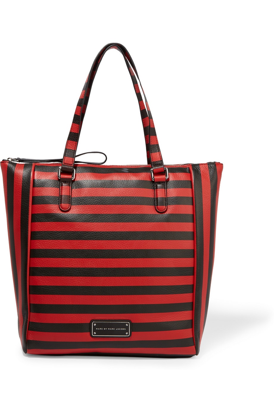 Красно-черная кожаная сумка Marc by Marc Jacobs