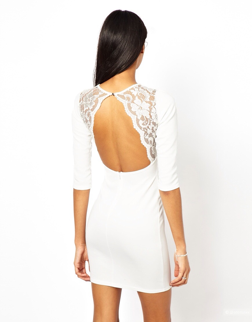 Платье с открытой спинкой TFNC Bodycon Dress With Lace Panels новое S