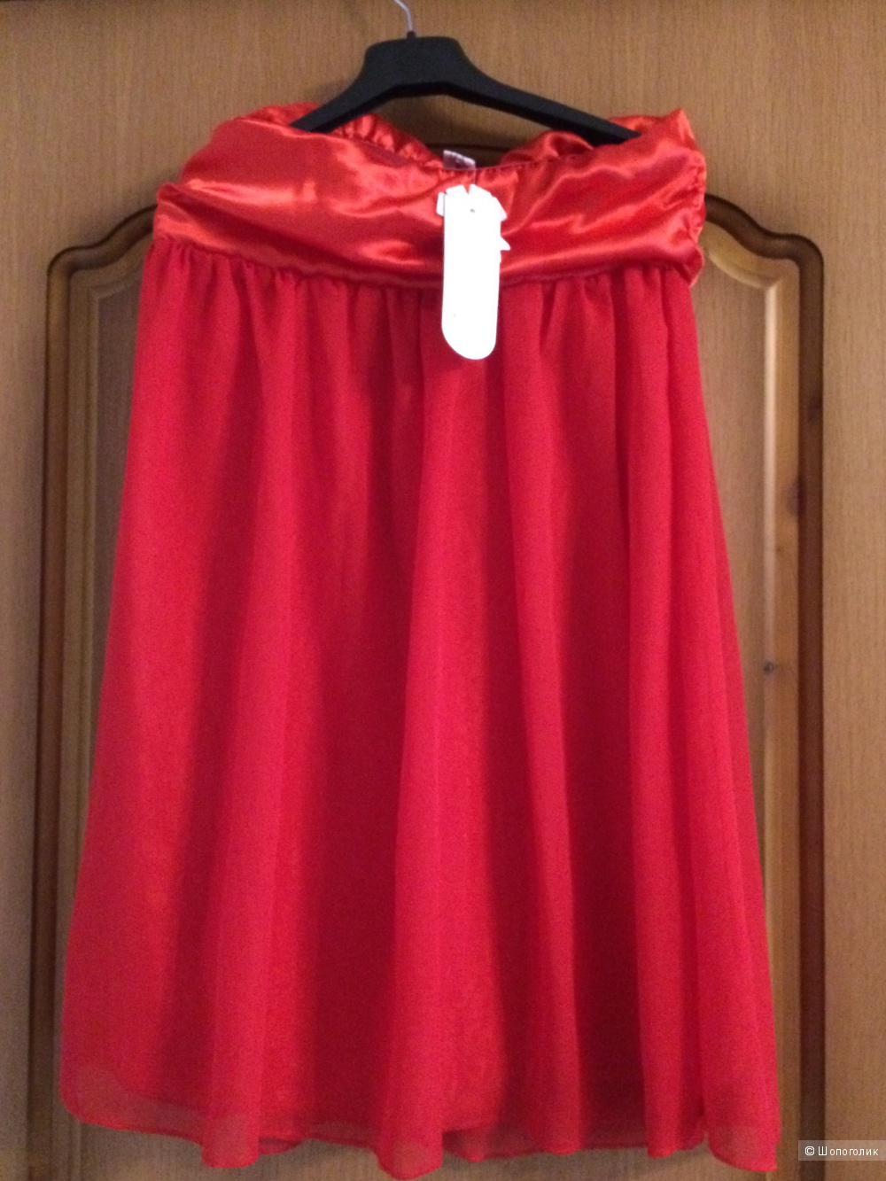Новое Красное шифоновое платье, XS