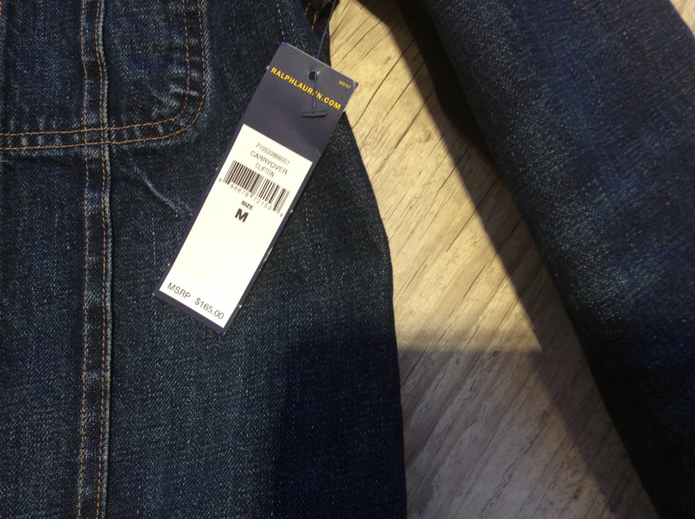 Продам стильную мужскую джинсовку фирмы Ralph Lauren. Оригинал, размер M, новая, с этикеткой.