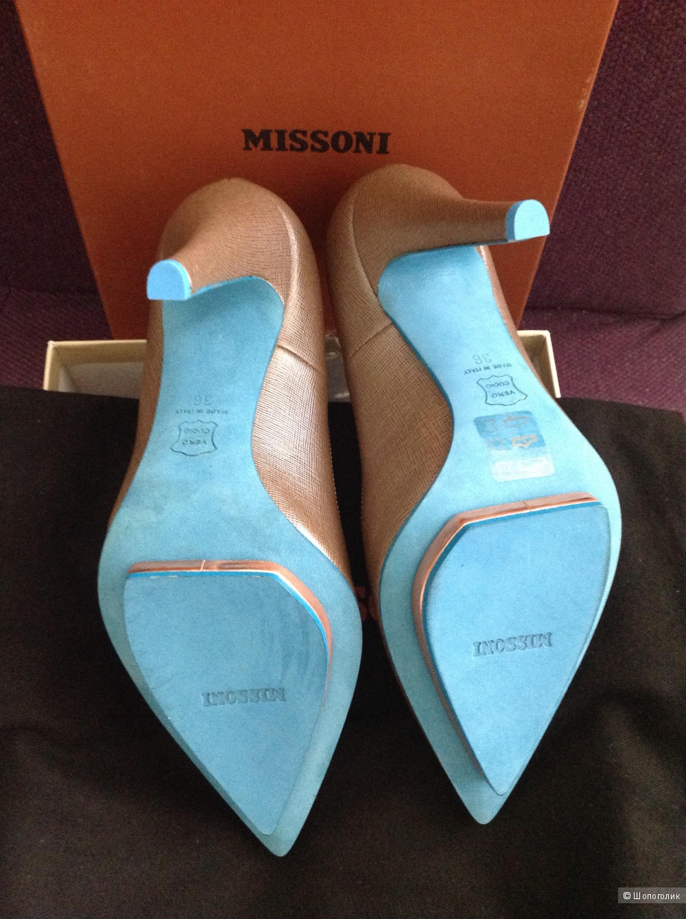 Пристраиваются красивущие Missoni Womens Leather Pointed Toes Pumps !!!