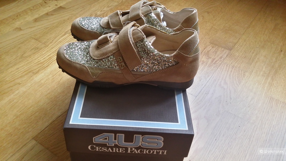 Крутейшие замшевые кроссовки для девочки 33 размер Cesare Paciotti 4 Us