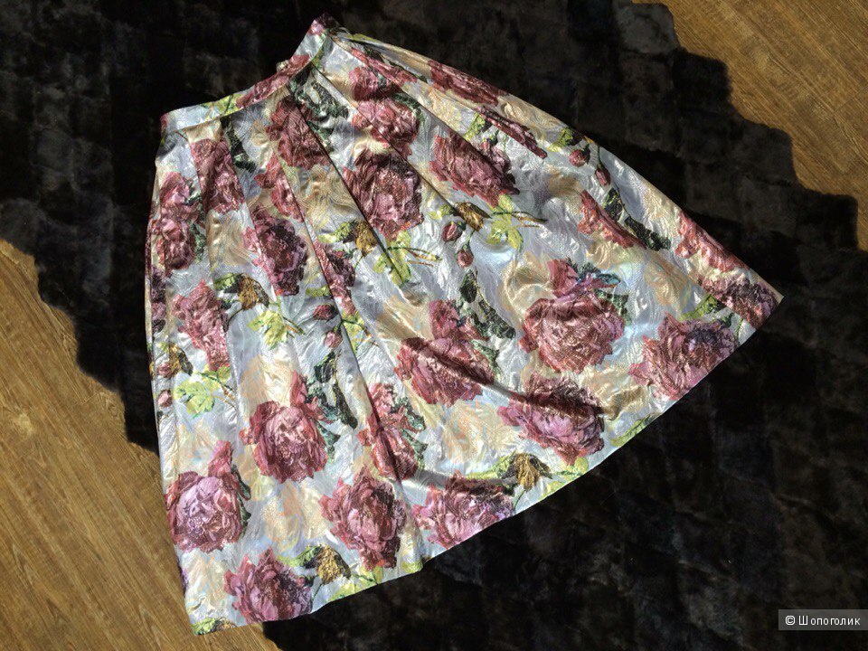Роскошная жаккардовая юбка миди ASOS SALON
