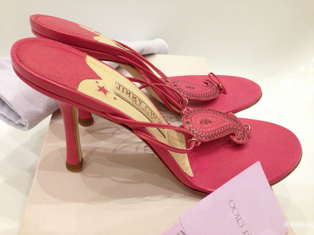 босоножки от легендарного Jimmy Choo р.37-37.5 новые.Оригинал