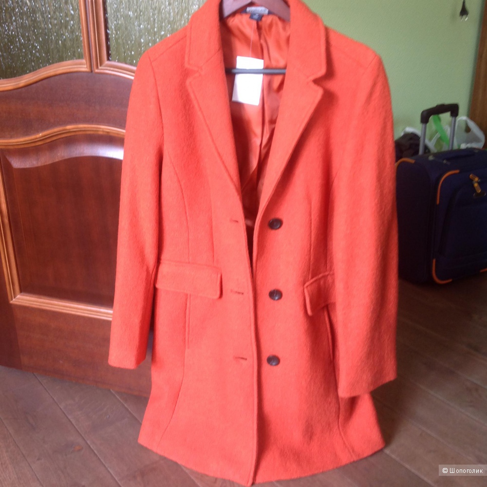 Новое, яркое весенне/летнее пальто Landsend размер 10 на наш 46й, шерсть/вискоза
