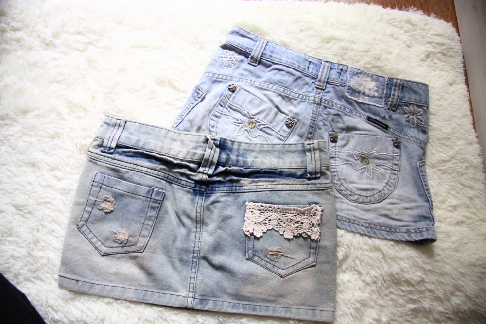Милые мини юбочки джинсовые