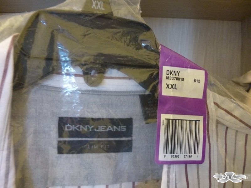 Мужская рубашка DKNY Jeans размер XXL (очень большая! и в ширину и в высоту)