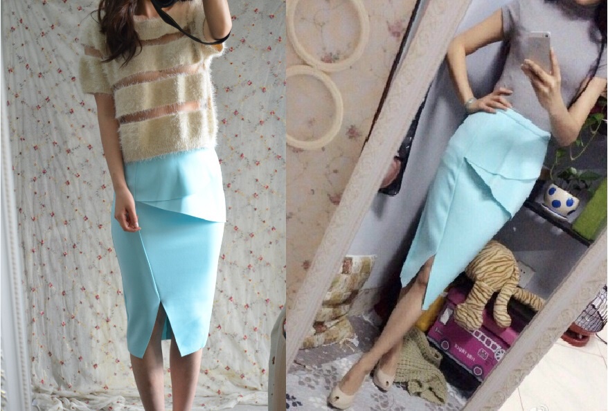 Эксклюзивная качественная юбка-карандаш из неопрена. М размер.