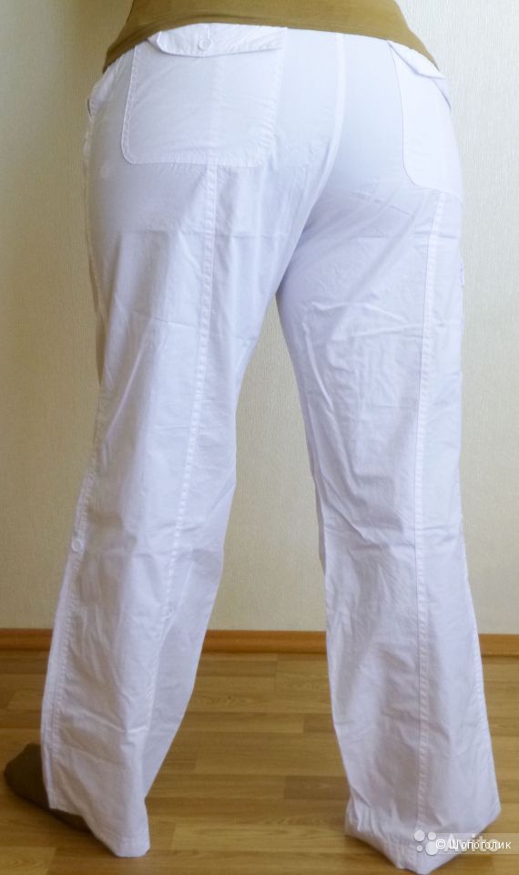 Простые летние брюки х/б, размер ближе к 52 (росс)