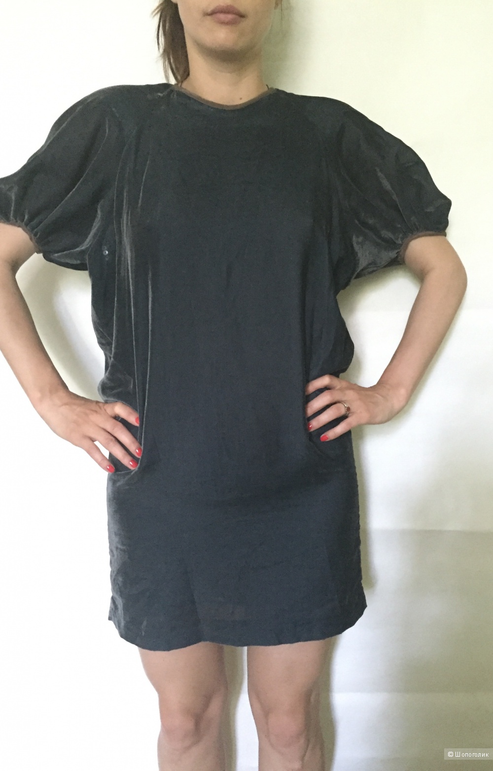 Платье бархатное , Kolor , размер 44