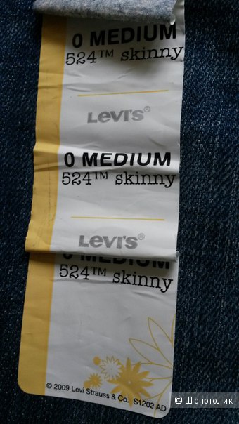 Новые джинсы Levis. Размер 0.