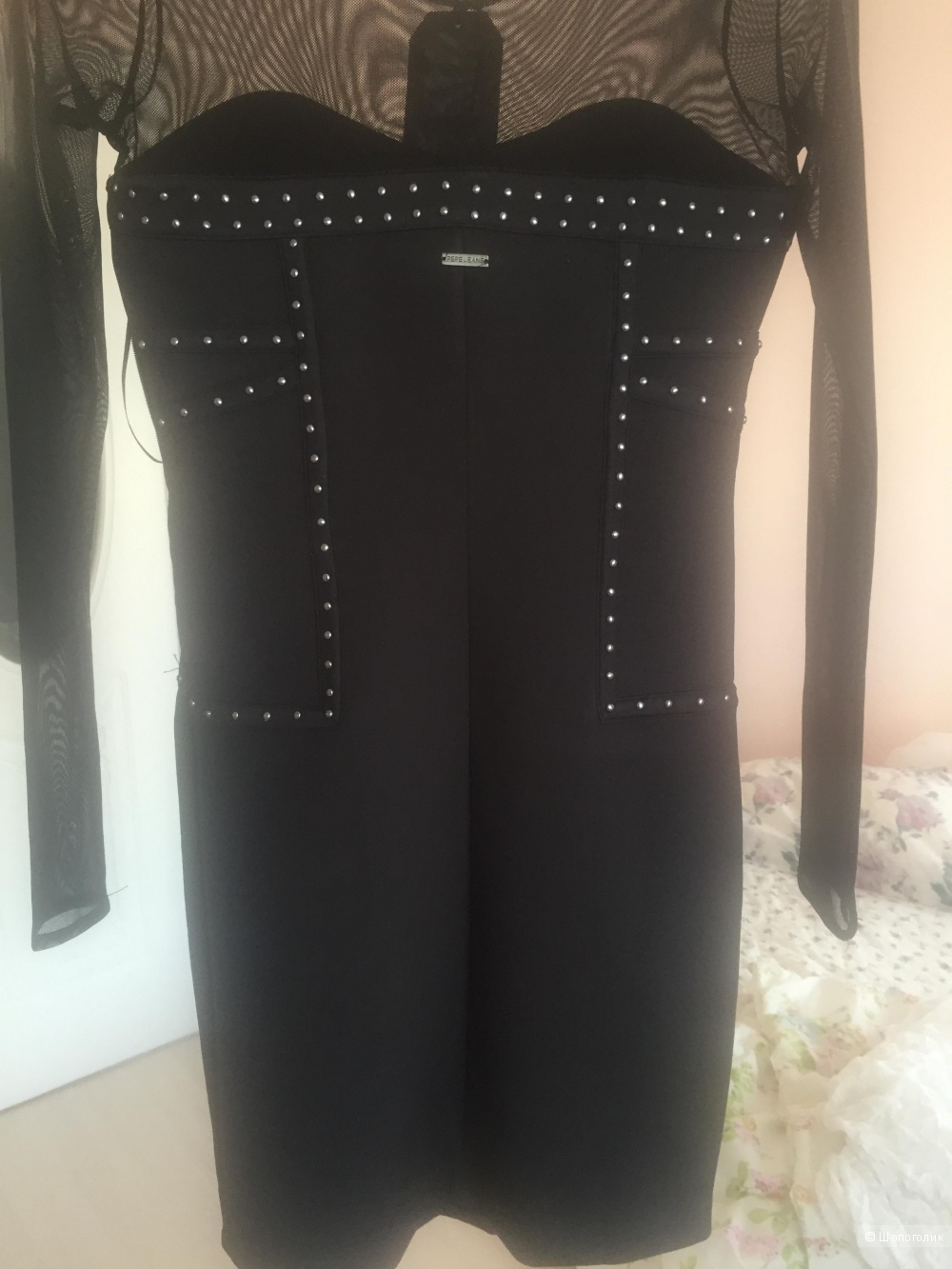 Черное платье Pepe Jeans, 42-44 разм.