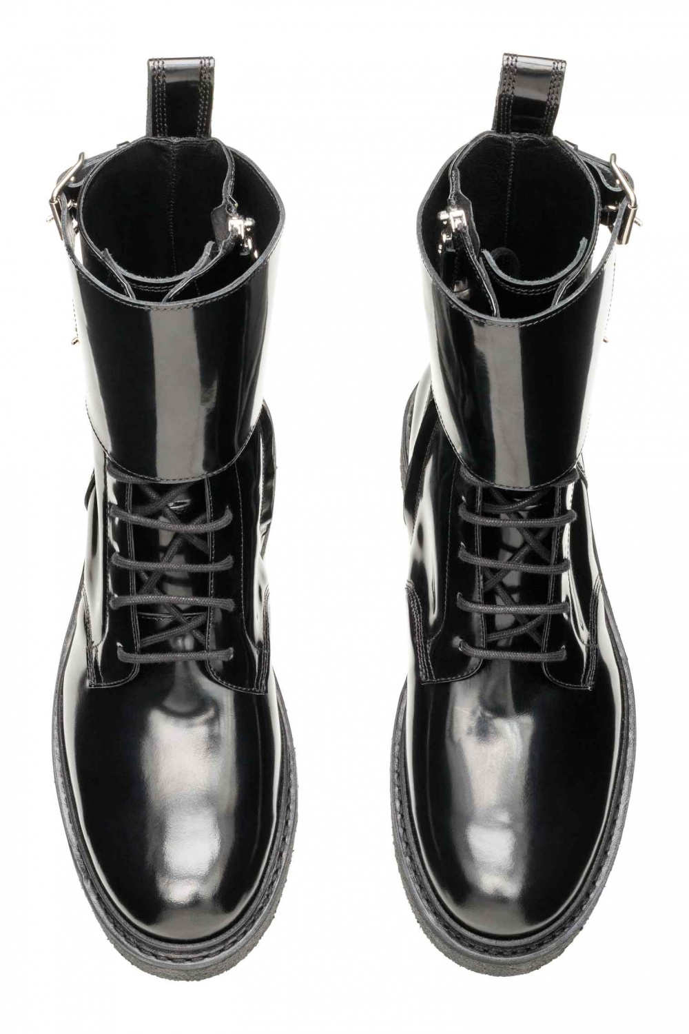 Высокие мужские лакированные ботинки BALMAIN x H&M. В размере 44. Абсолютно новые, в коробке, со всеми ярлыками.