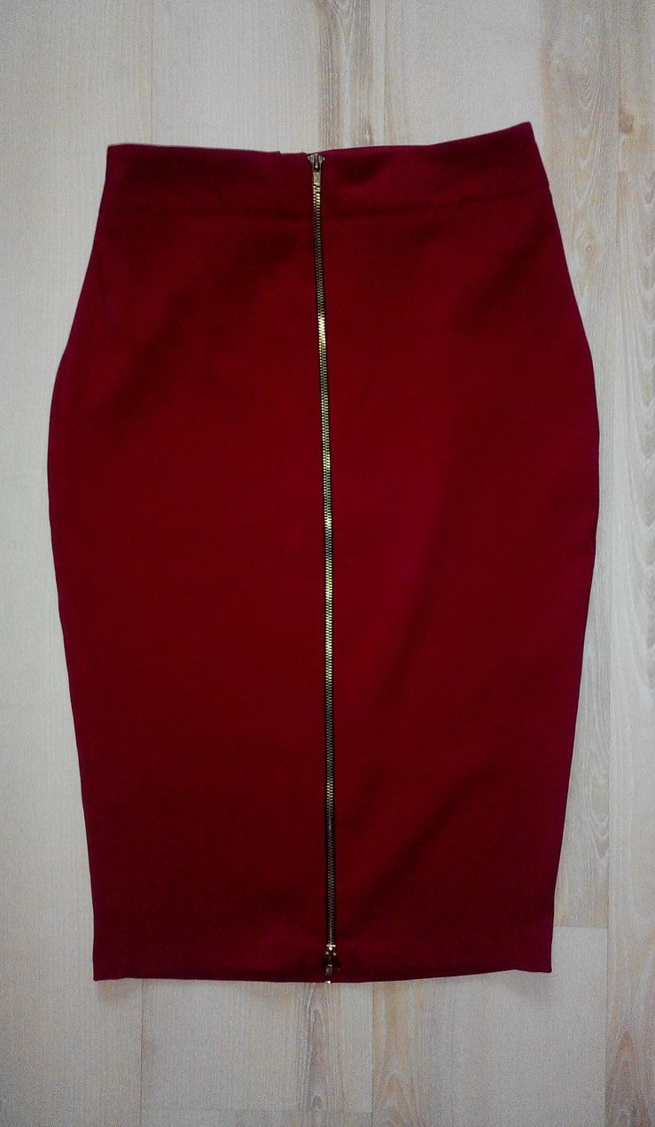 Красная юбка на молнии Asos