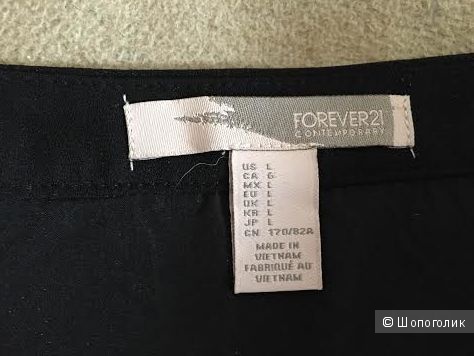 Юбка черная американского магазина Forever21 размер L на бедра 96-100 см