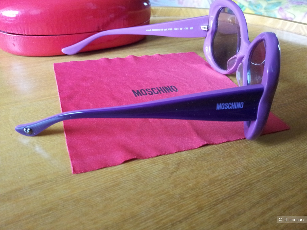 Солнцезащитные очки Moschino фиолетовые новые оригинал