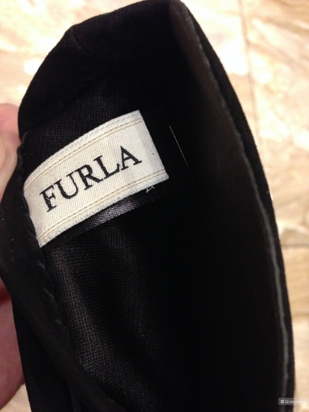 Высокие перчатки FURLA замша р.7.5 Новые.Оригинал