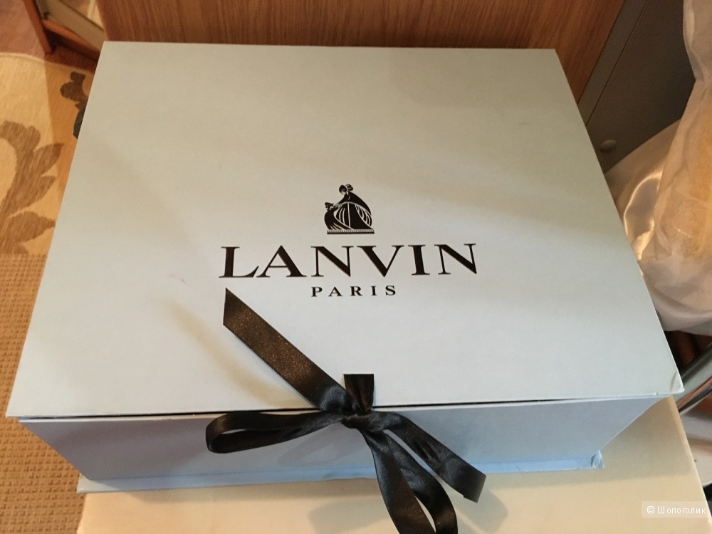 Ботинки челси LANVIN, черные, размер 38.5 (Европейский Размер)