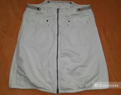 Юбка из белого джинса G-Star RAW (размер 48-50)
