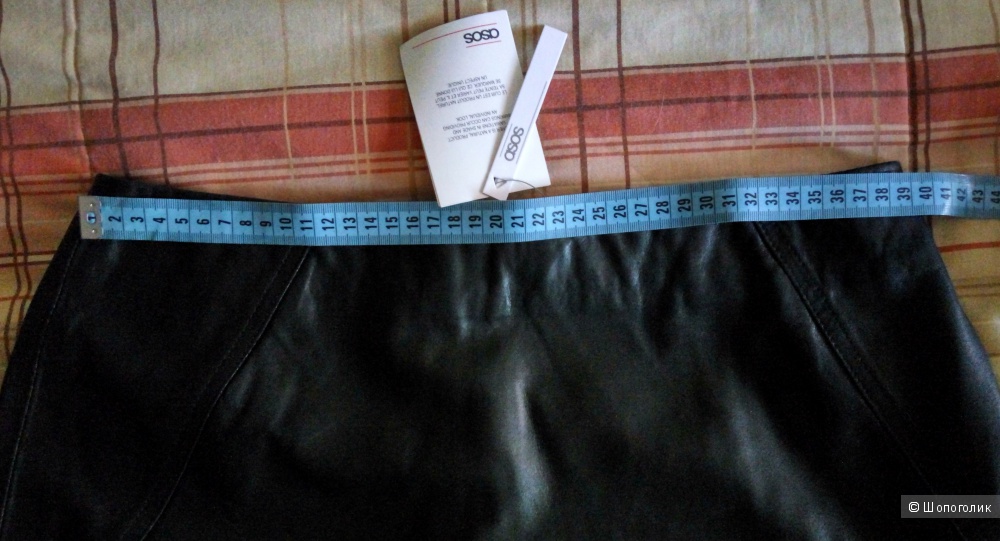 Новая мини юбка ASOS из натуральной кожи (UK12)