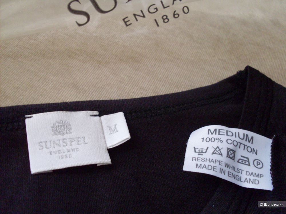 T-shirt Sunspel с длинными рукавами, размер М