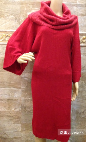 MOSCHINO красивое трикотажное платье со съемным воротником р.44
