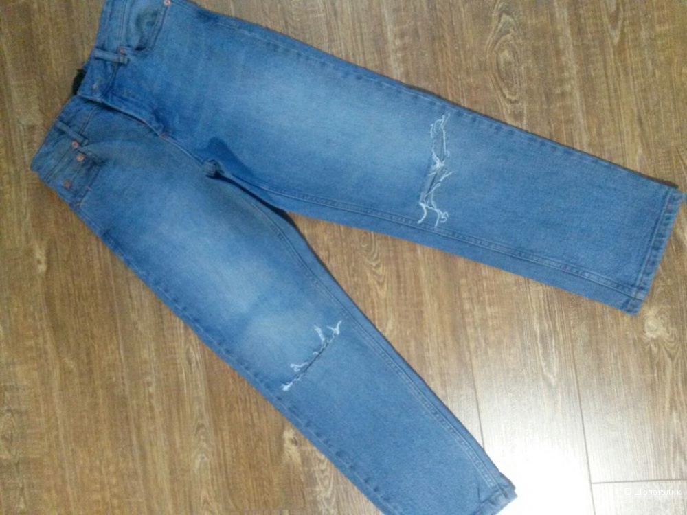 Джинсы винтажного голубого цвета Girlfriend Jeans ASOS PETITE