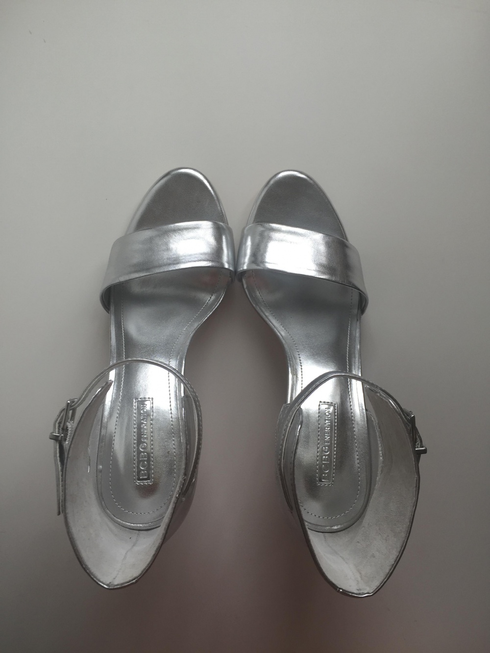 BCBGENERATION silver heels