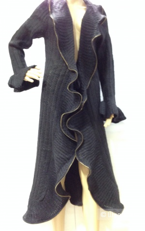 шикарное вязаное летнее пальто-накидка от APART р.42-44-46