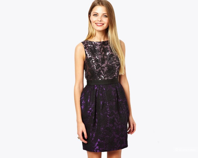 Жаккардовое платье asos 42