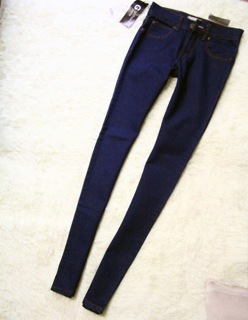 Синие джинсы skinny  размер 25