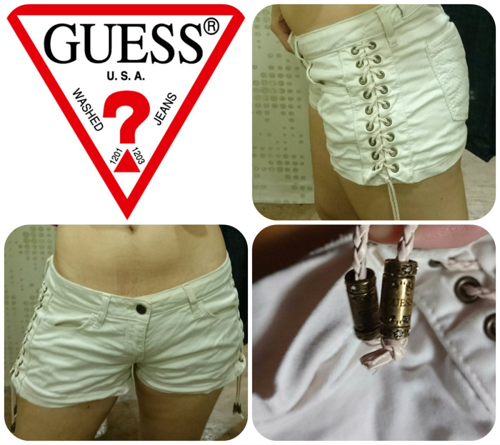 Шорты джинсовые Guess (США) со шнуровкой р. 29